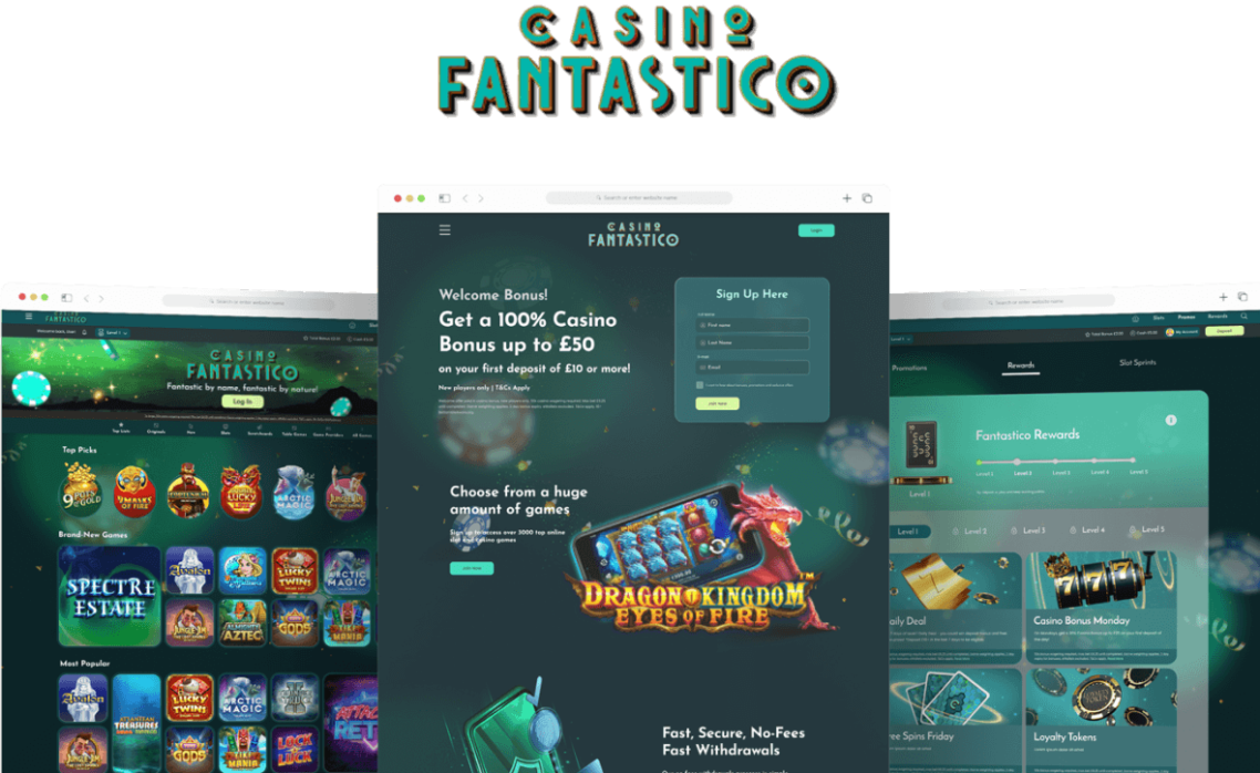 casino fantastico game and promo pages